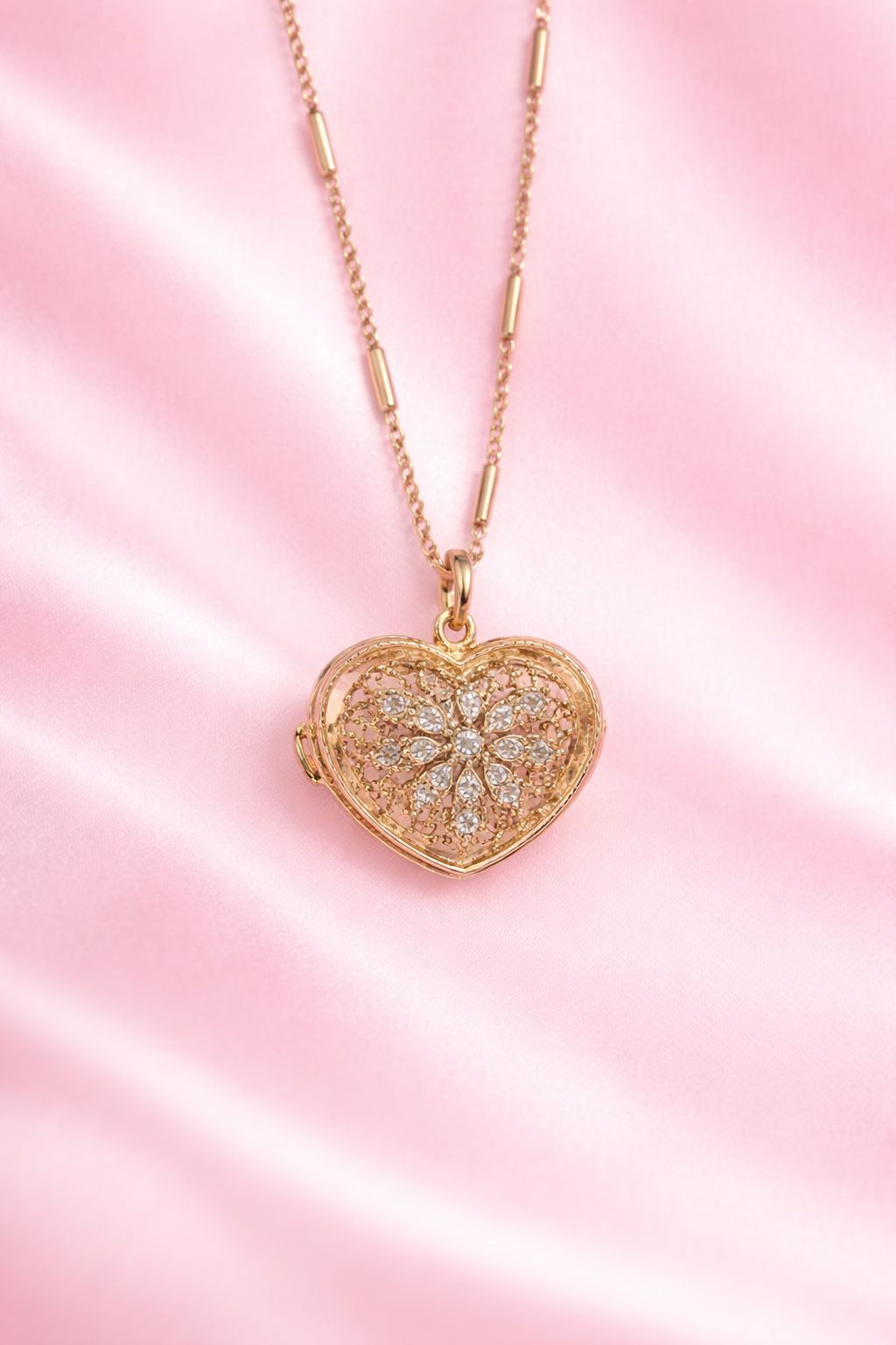 Heavenly Heart Locket Necklace
