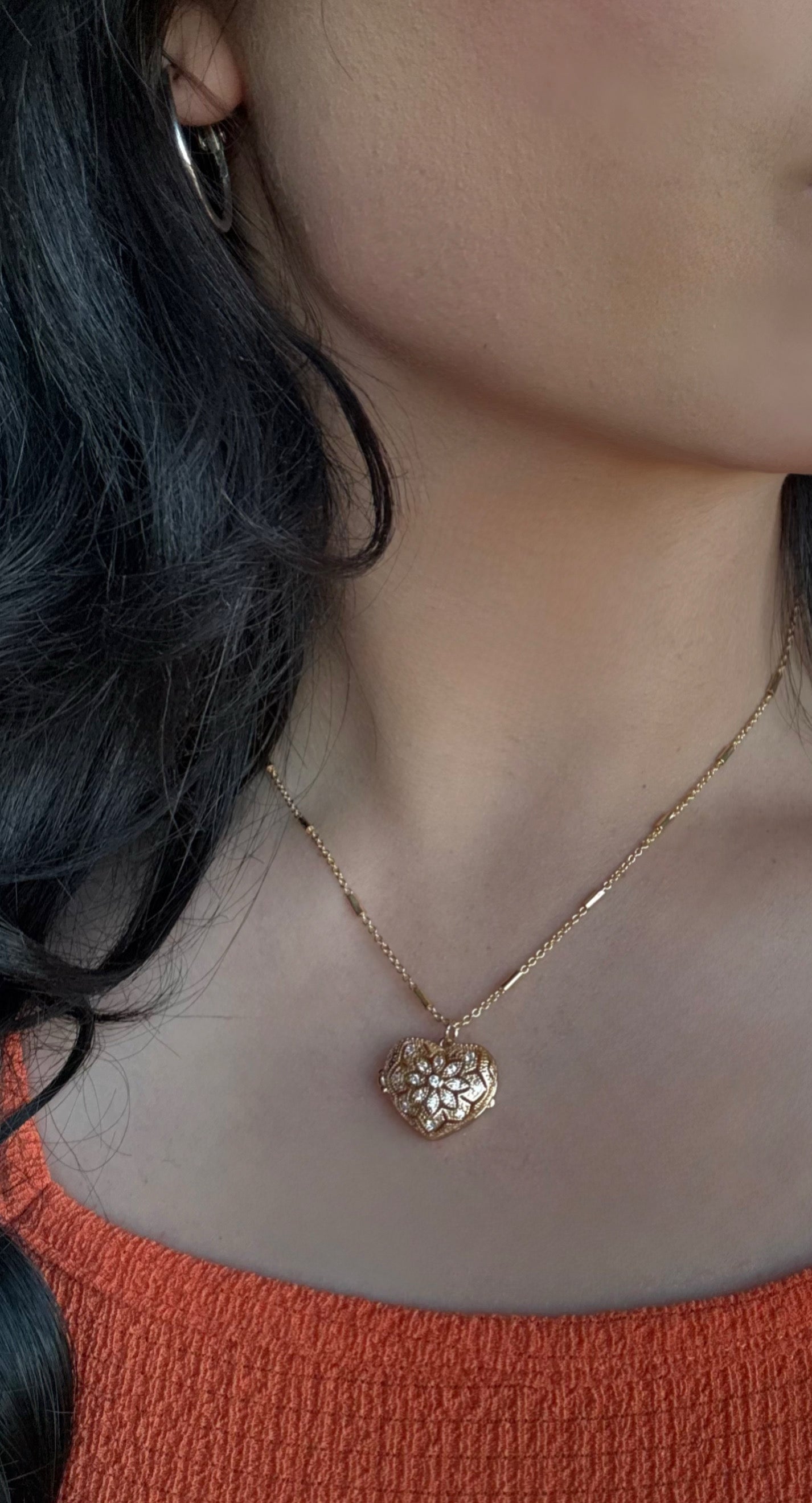 Heavenly Heart Locket Necklace