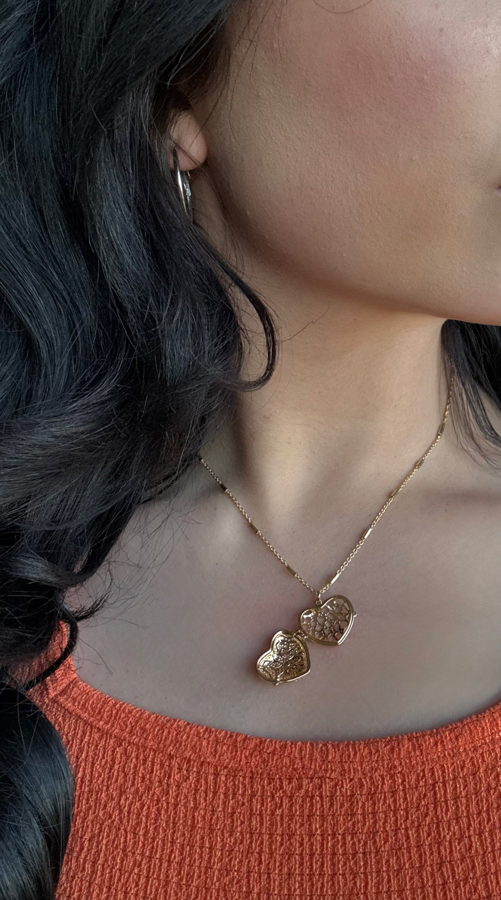 Heavenly Heart Locket Necklace